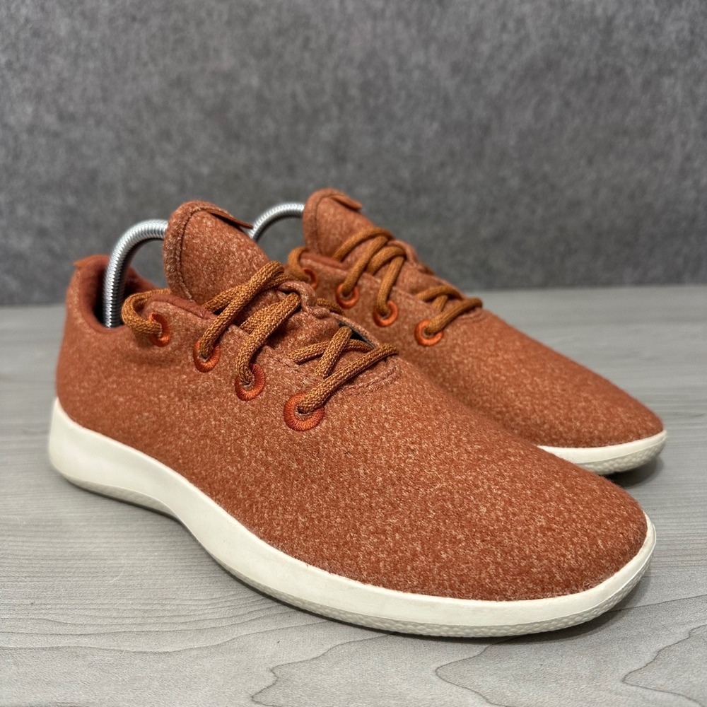Allbirds Wool Runner Sneakers‎ Womens 10 Orange Merino Walking Shoes Low Top Eco